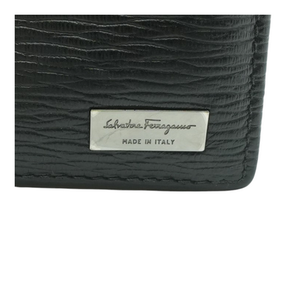 Black Leather Wallet with ID Window