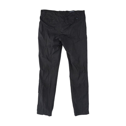 Charcoal Solid Chino Pants