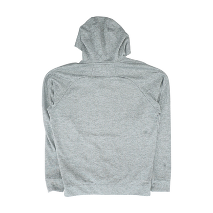 Gray Solid Hoodie Pullover
