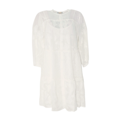 White Kimberlee Orchid Party Mini Dress