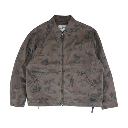 Brown Graphic Jacket