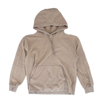 Brown Solid Hoodie Pullover
