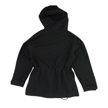 Black Solid Rain Jacket