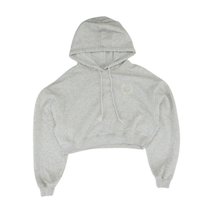 Gray Solid Hoodie Pullover