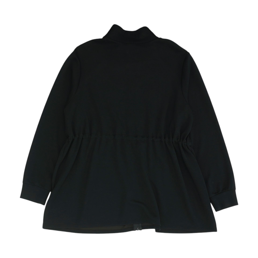 Black Plus Size Solid Active Jacket