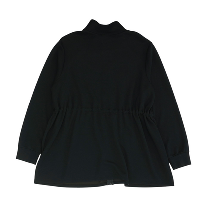 Black Plus Size Solid Active Jacket