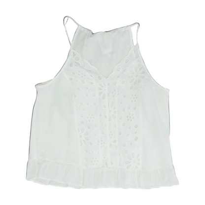 White Floral Blouse