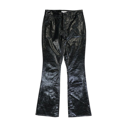 Black Solid Pants