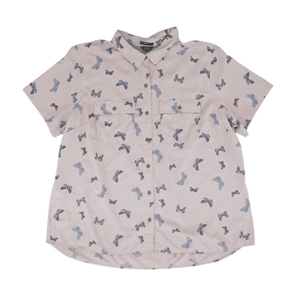 Lavender Plus Graphic Button Down