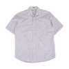 Purple Striped Short Sleeve Button Down