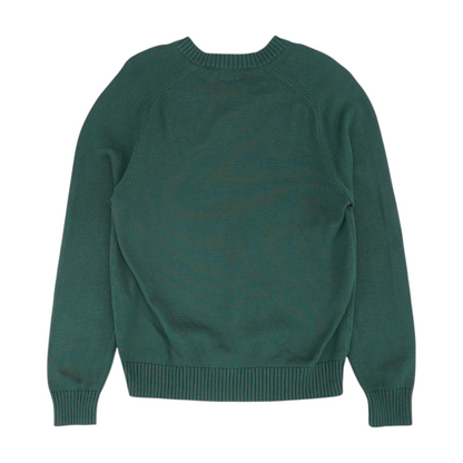 Green Solid Pullover Sweater