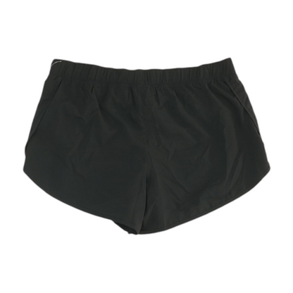 Black Solid Active Shorts