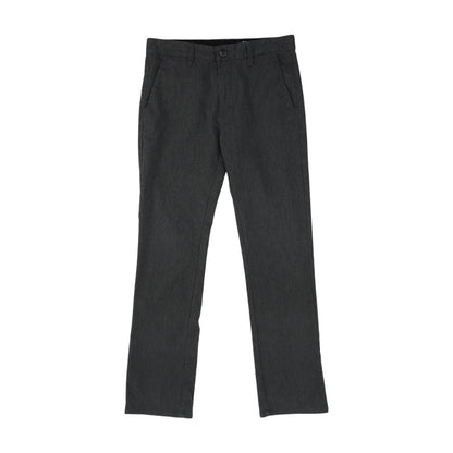 Gray Solid Chino Pants