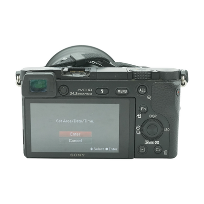 A6000 Mirrorless Camera with AF 16mm f/1.8 Lens