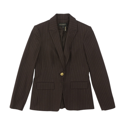 Brown Striped Blazer