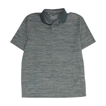 Gray Solid Short Sleeve Polo