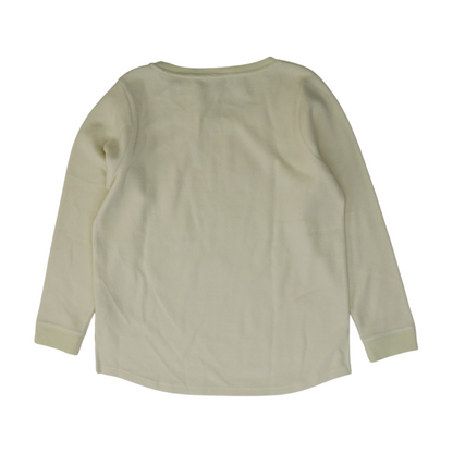 Ivory Solid Pajama Top