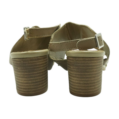 Tan Block Heels