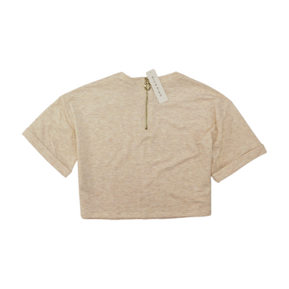 Beige Cropped Blouse