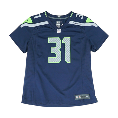 Men's Navy Seattle Seahawks Short Sleeve Jersey