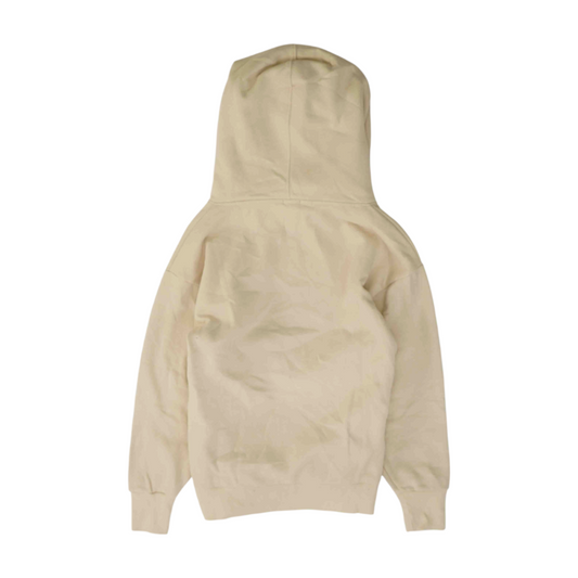Hover Beige Solid Hoodie Pullover
