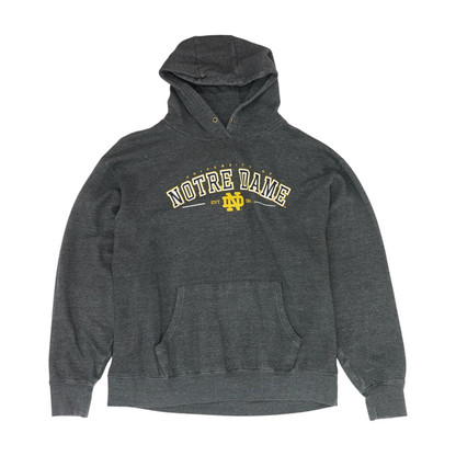 Gray Notre Dame Fighting Irish Solid Hoodie Pullover
