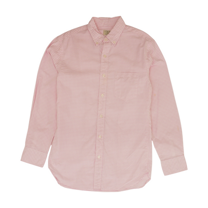 Pink Check Long Sleeve Button Down
