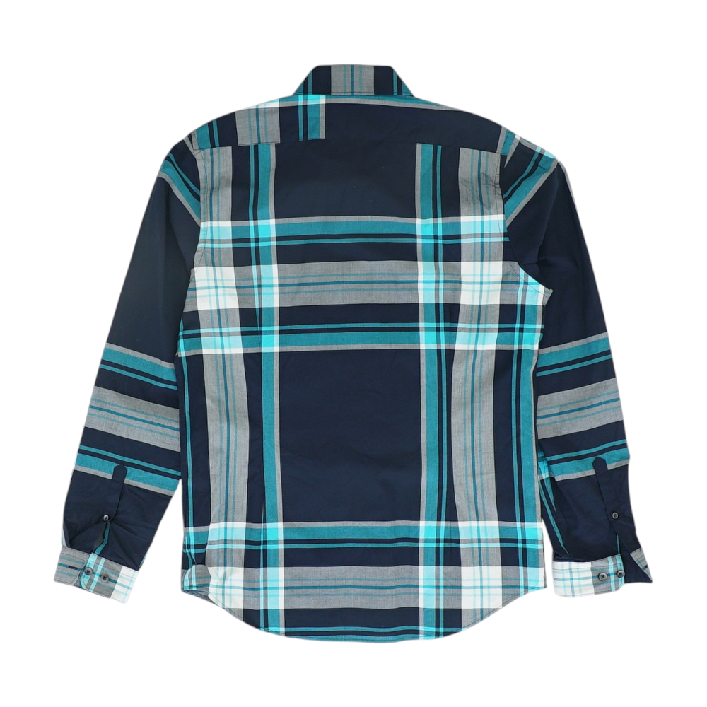 Multi Plaid Long Sleeve Button Down