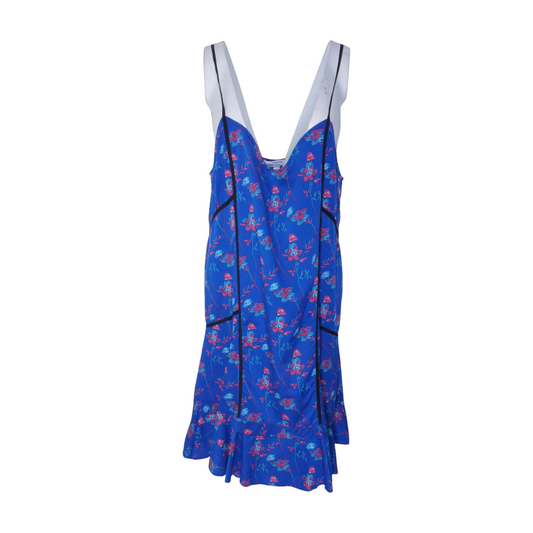 Blue Floral Midi Dress