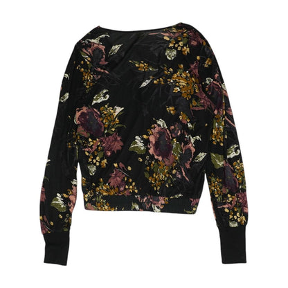 Black Floral Blouse