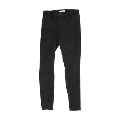 Black Mid Rise Skinny Leg Jeans