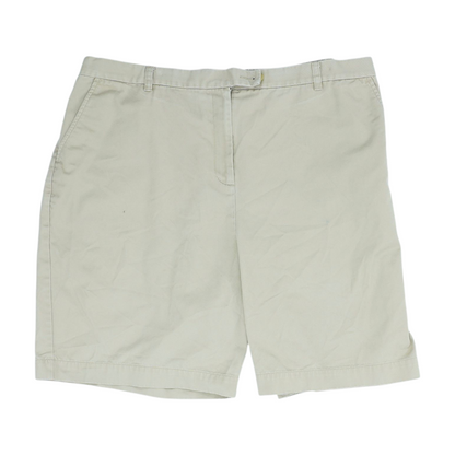 Khaki Plus Solid Chino Shorts