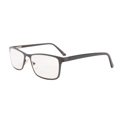 Gunmetal H M1039 Rectangle Prescription Eyewear