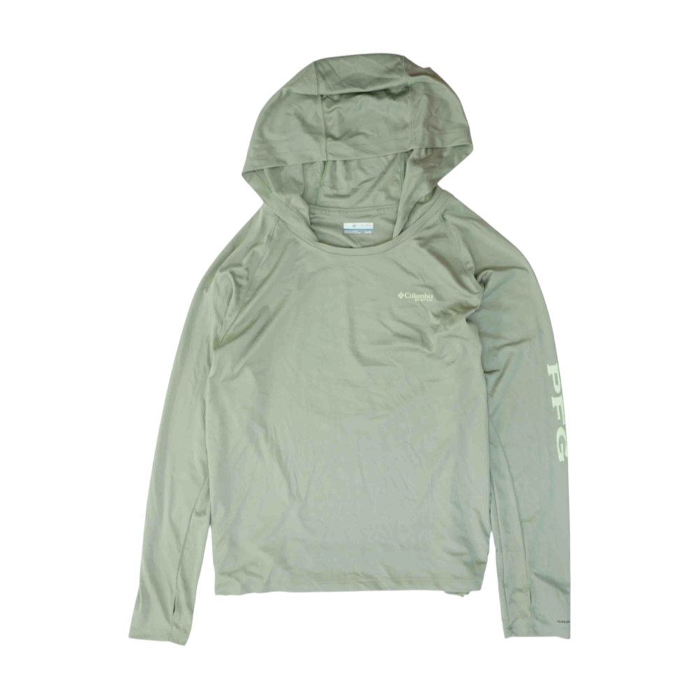 Green Solid Hoodie Pullover