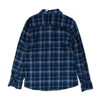 Blue Plaid Flannel Button Down