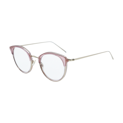 Gold Faye W Round Prescription Eyewear