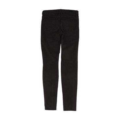 Brown Solid Skinny Leg Jeans
