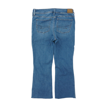 Blue Short Bootcut Jeans