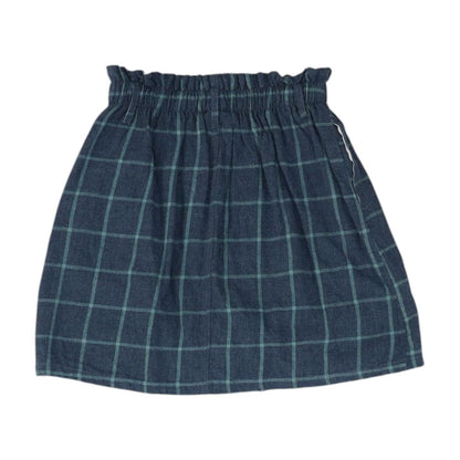 Navy Check Skirt