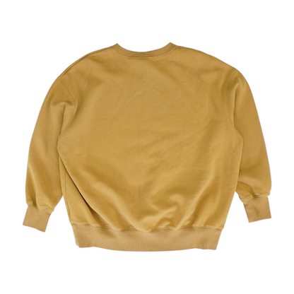 Tan Solid Sweatshirt Pullover