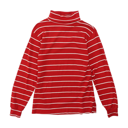 Vintage Red Striped Long Sleeve Shirt
