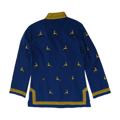 Navy Graphic Blouse