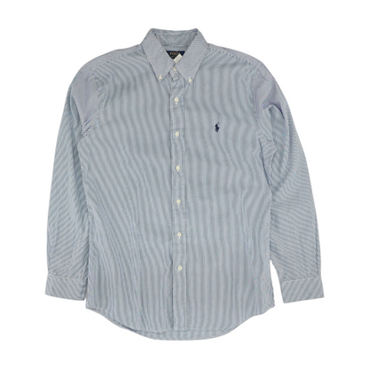 Blue Striped Long Sleeve Button Down