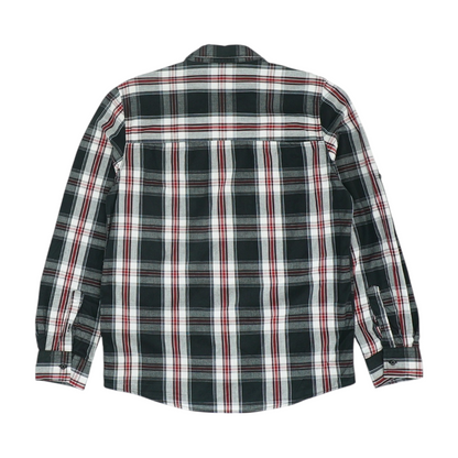 Black Plaid Long Sleeve Button Down