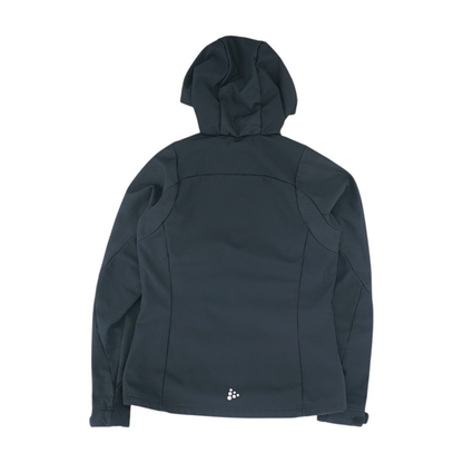 Black Solid Active Jacket