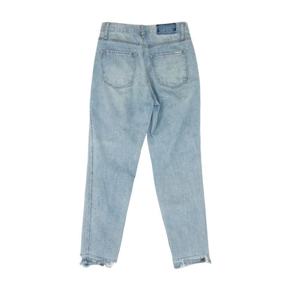 Blue Solid Jeans