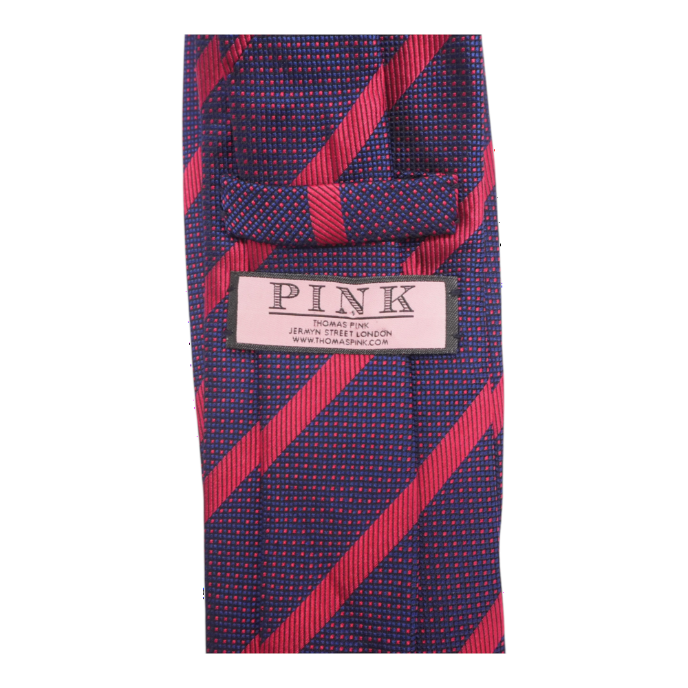 Navy Striped Neck Tie