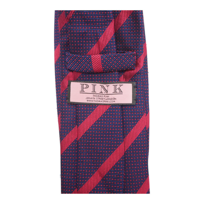 Navy Striped Neck Tie