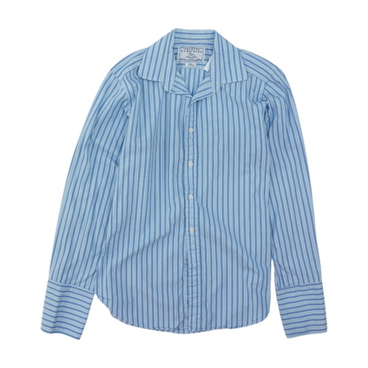 Blue Striped Long Sleeve Button Down