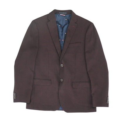 Burgundy Solid Sport Coat